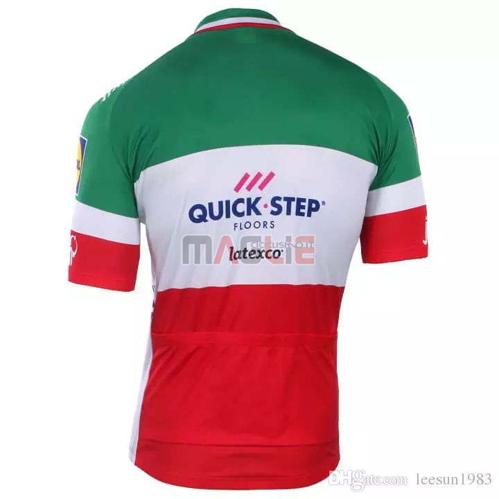 Maglia Quick Step Floors Campione Italia Manica Corta 2018